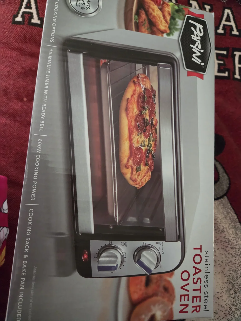 Stainless Steel Toaster Oven in Silver